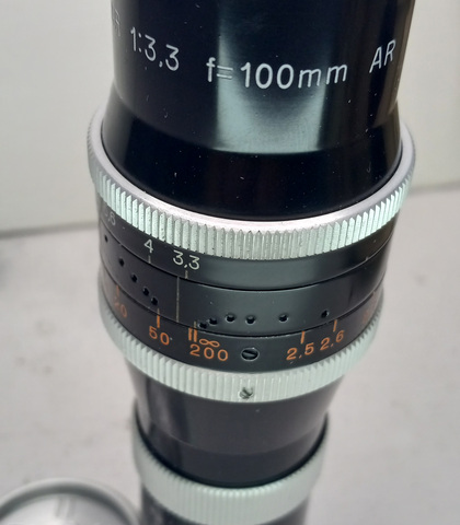 100mm f3.3 Yvar Lens