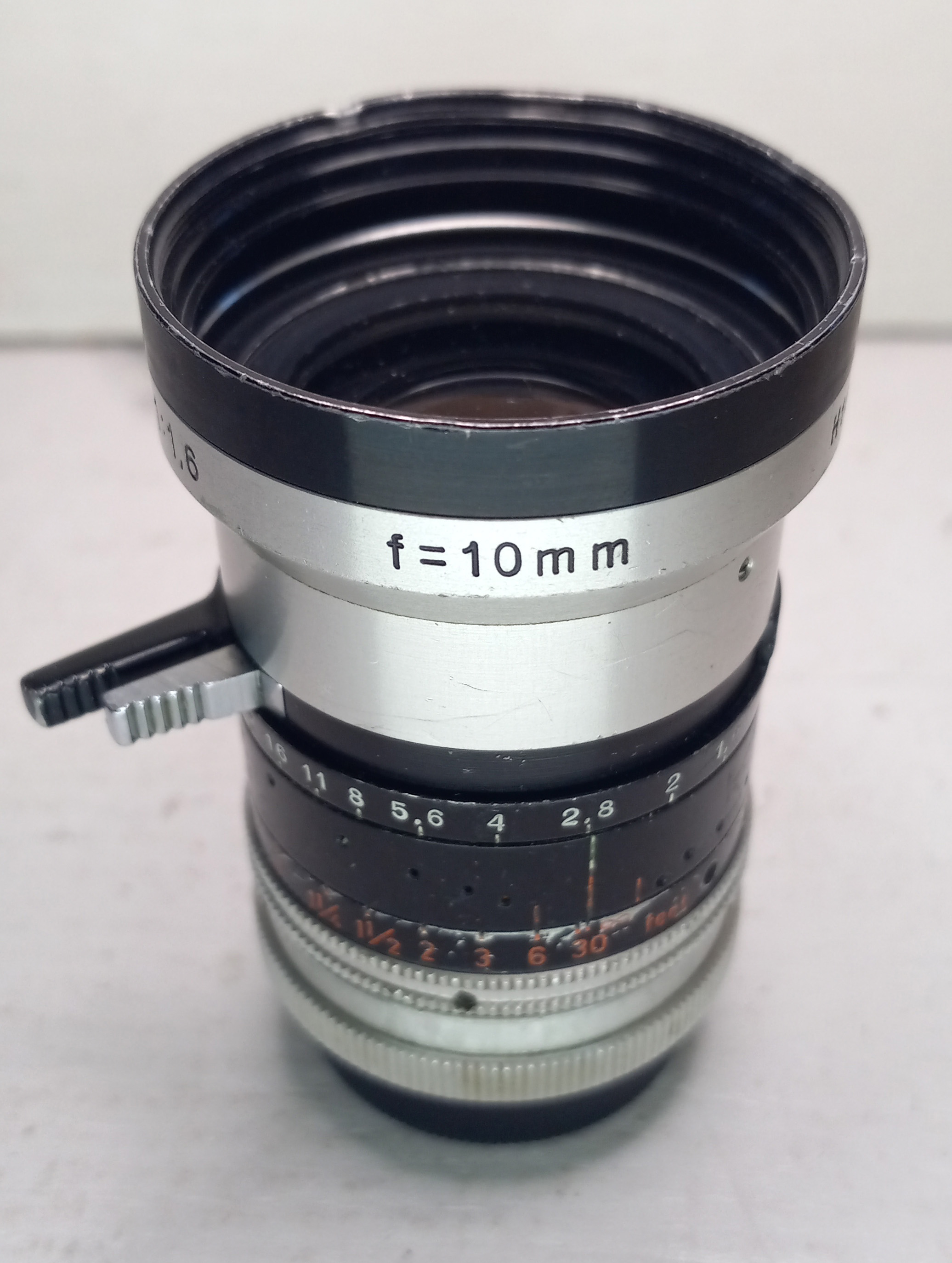 10mm f1.6 H16 RX Switar Lens