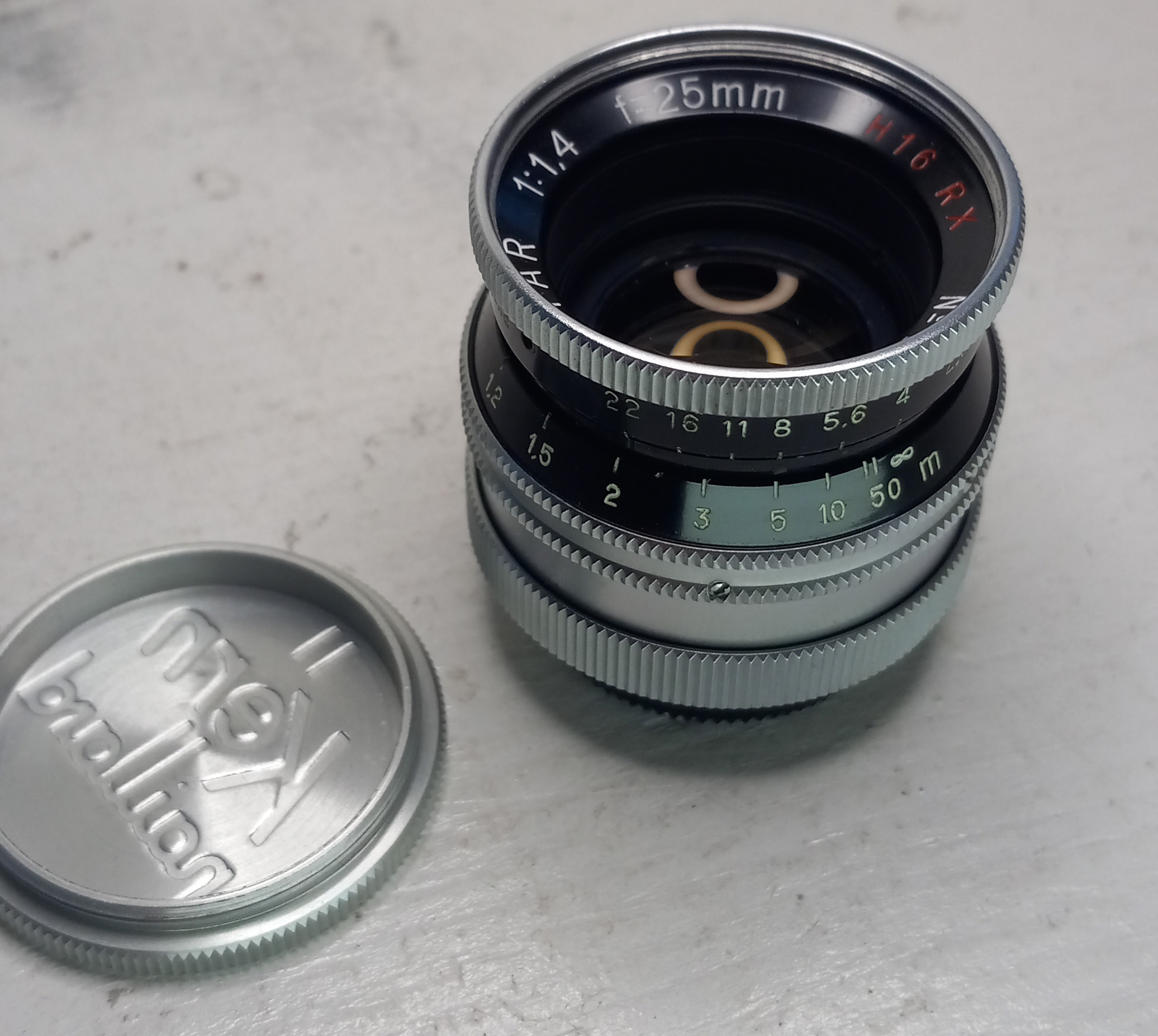 25mm f1.4 H16 RX Switar Lens