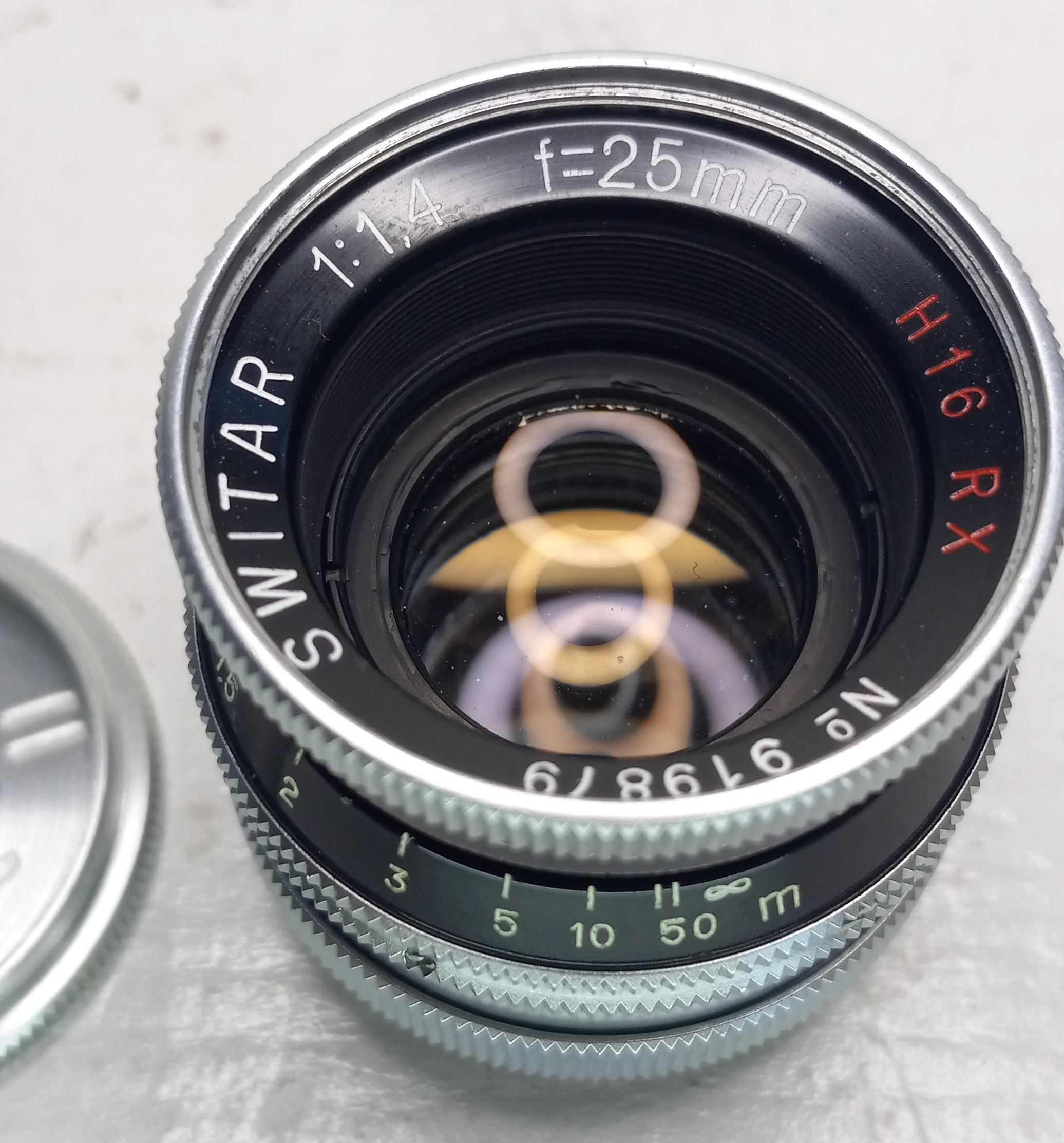 25mm f1.4 H16 RX Switar Lens