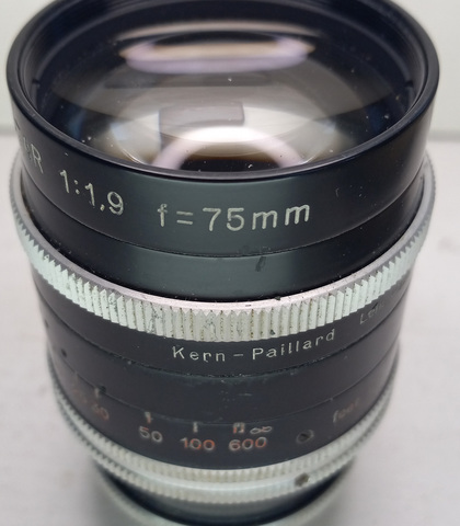 75mm f1.9 Switar Lens