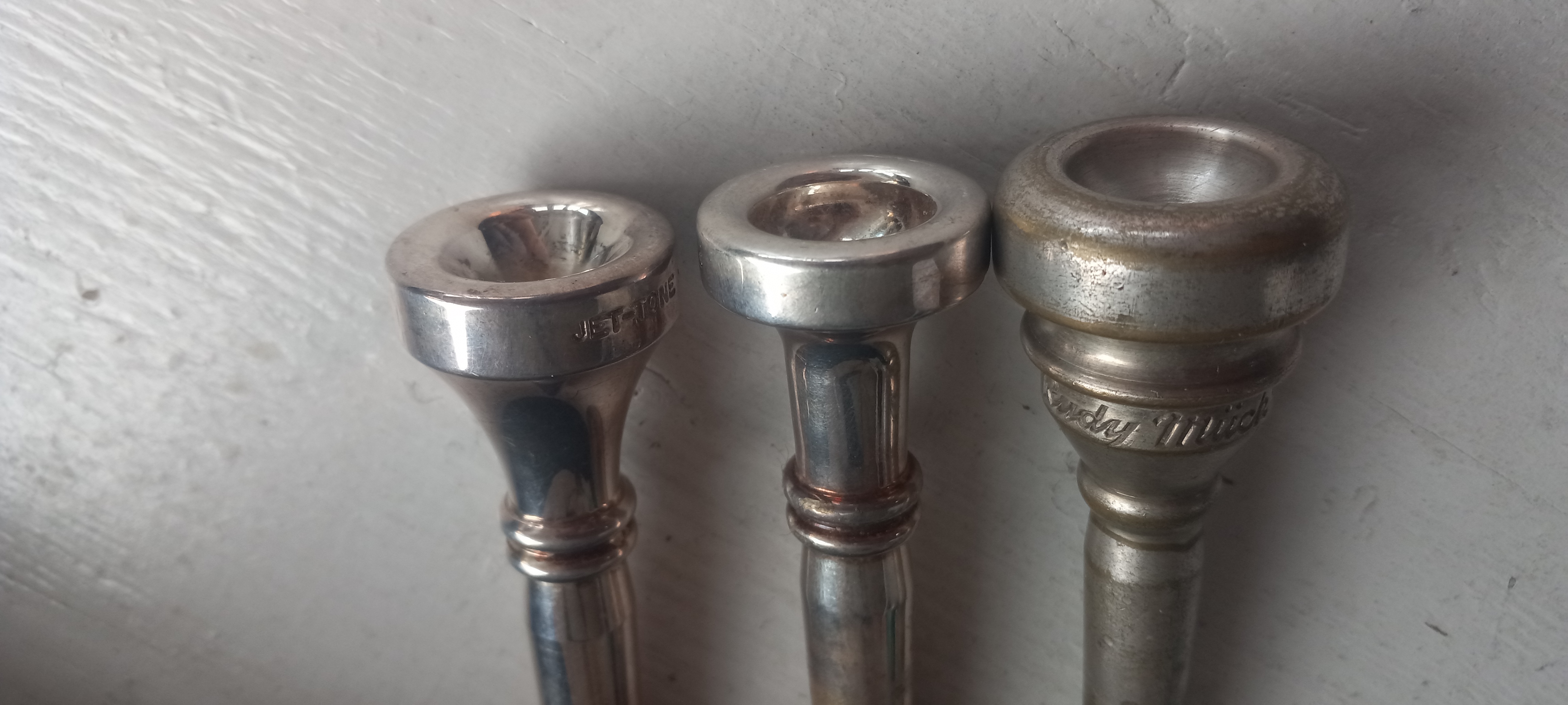 Jet Tone and Rudy Muck Trumpet Mouthpieces